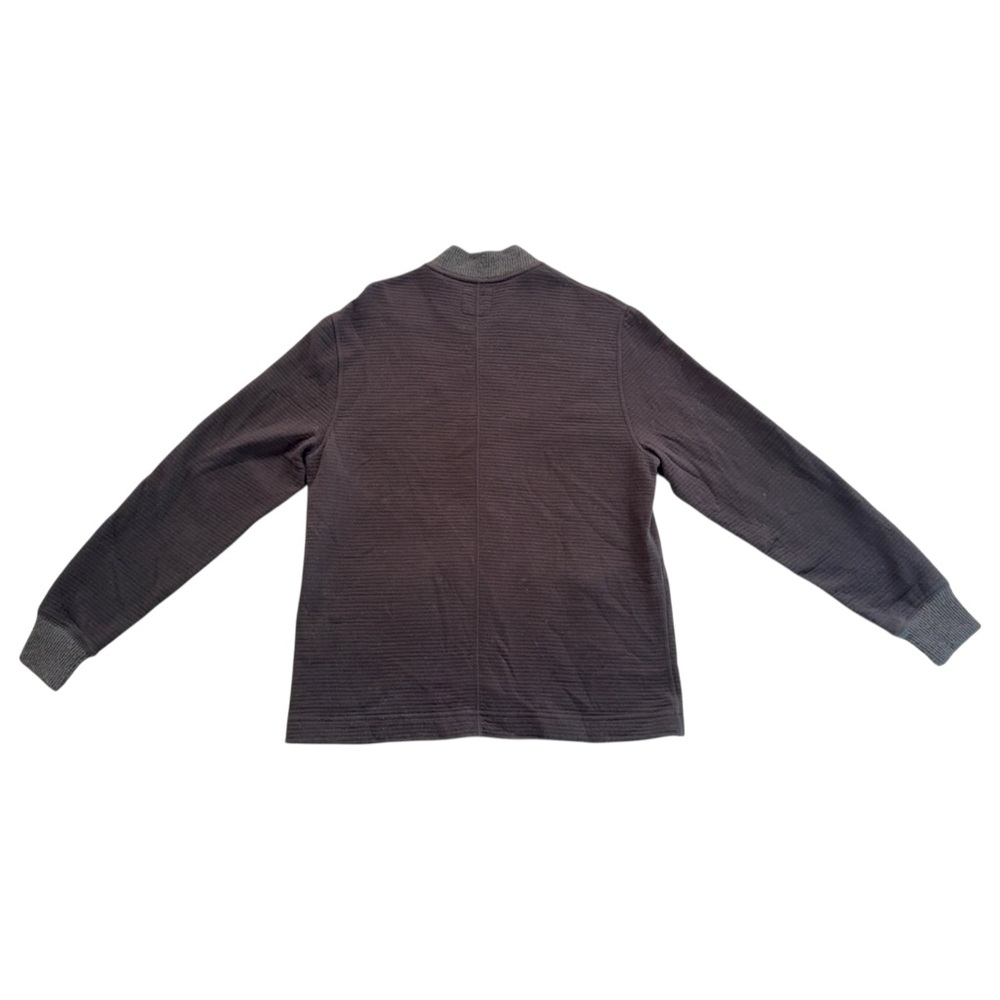 Billy Reid Black Ribbed Full Zip Jacket Sweater Long Sleeve – Men’s M - Picture 8 of 8
